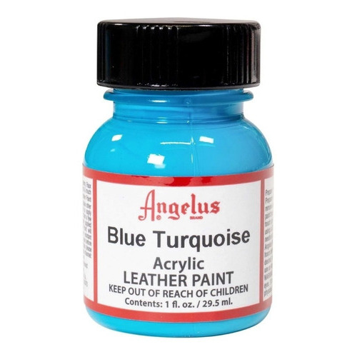 Pintura Acrilica Cuero Tenis Angelus 29ml Diferentes Colores Color Azul Turquesa