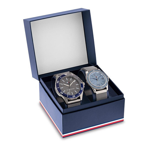 Set 2 Relojes Tommy Hilfiger Unisex Acero Inox 1770021 Gft