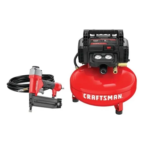 Craftsman air compressor and nail gun discount