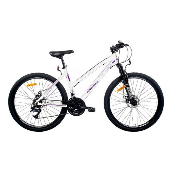 Mountain bike Fire Bird Lady Tour  2022 R26 M 21v frenos de disco mecánico color blanco/lila  