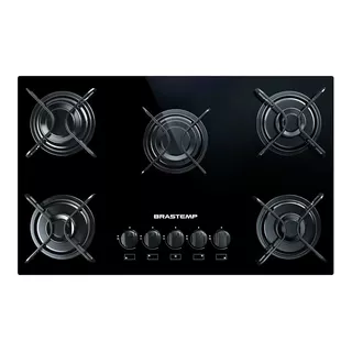 Fogão Cooktop Gás Brastemp Bdd75 Preto 127v/220v