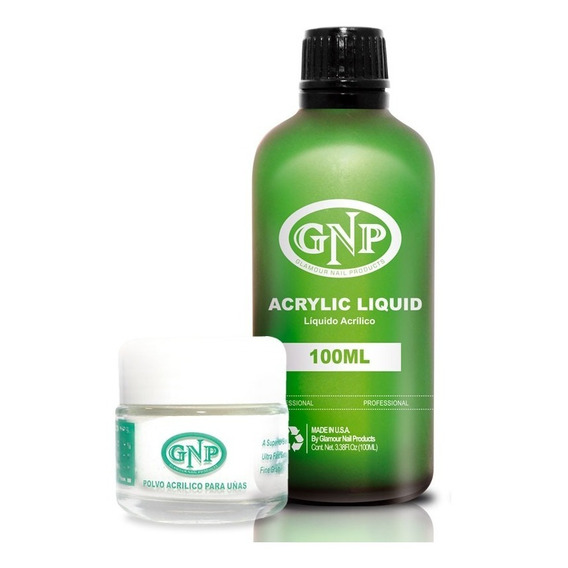 Polvo Acrilico 20gr Transp Y Liquido 100ml Gnp Y Dappen