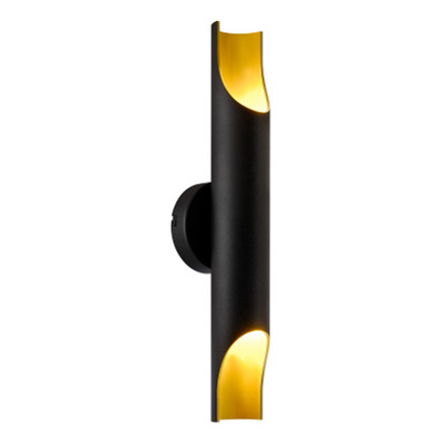 Aplique 2 Luces Roma Apl Negro Dorado G9 Led Diseño Nk 