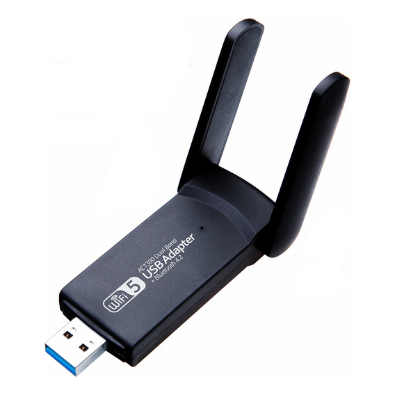 Antena Adaptador Wifi 1300 Mbps De Banda Dual Bluetooth Usb