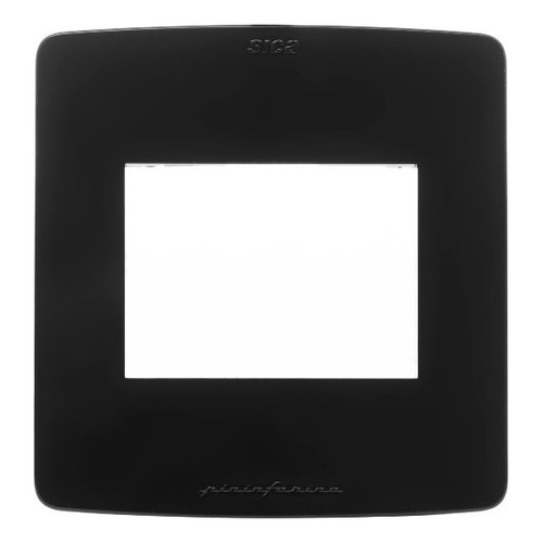 Tapa De Luz Sica Silight By Pininfarina Mignon Nero 5x5 Color Negro
