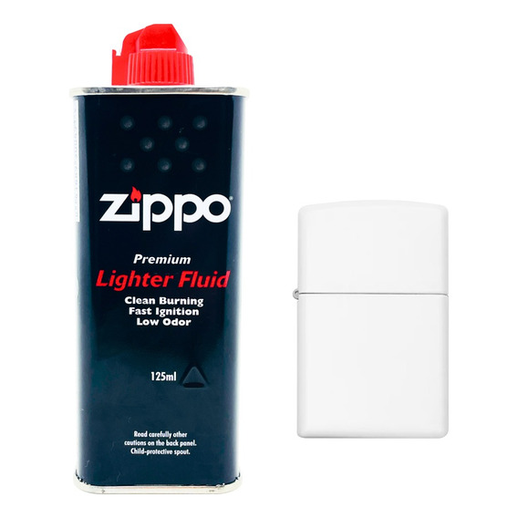 Encendedor Metal Tipo Zippo + Liquido Zippo 125ml