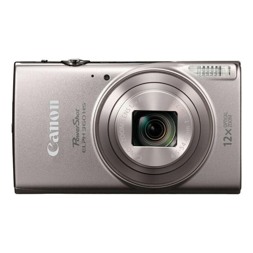  Canon PowerShot ELPH 360 HS compacta color  plata