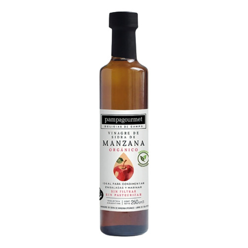 Vinagre De Sidra De Manzana Orgánico Pampa Gourmet 250ml