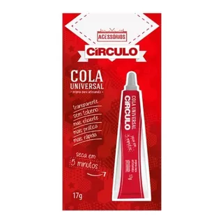 Cola Universal Artesanato 17g Círculo - Kit 12 Unidades