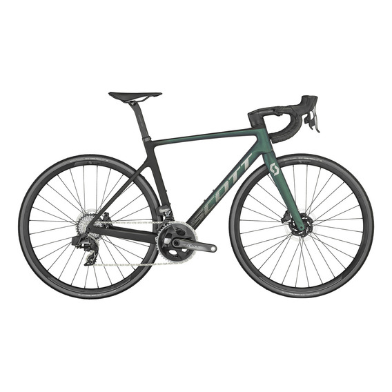 Bicicleta Ruta Scott Addict Rc10 Axs 23 Carbon 12 V Verde/ne Tamaño Del Marco 52 Cm