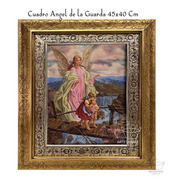 Cuadro Angel De La Guarda 45x40 Cm
