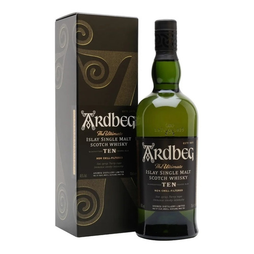 Whisky Ardbeg Islay single malt 10 años en estuche 700ml