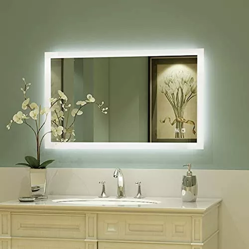 140 x 80 cm Espejo Baño Bluetooth con Temperatura Ajustable LED