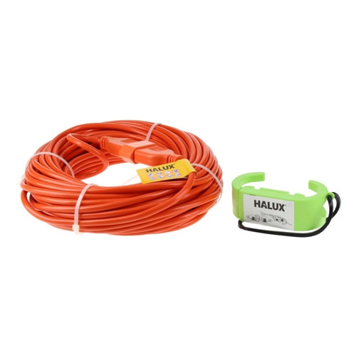 Extension O Alargador Electrica Halux 20 Mts Color Naranja