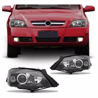 Par Farol Astra Hatch Sedan Ss 2003 A 2012 Máscara Negra Nfe