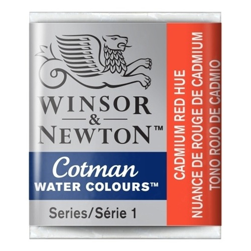 Tableta de acuarela Cotman Winsor and Newton Avulso Cadmium R, color rojo