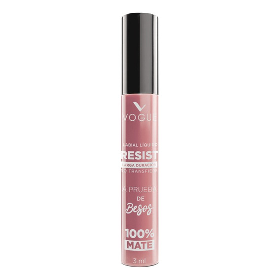 Labial Líquido Vogue Resist A Prueba De Besos - 3ml Acabado Matte Color Natural