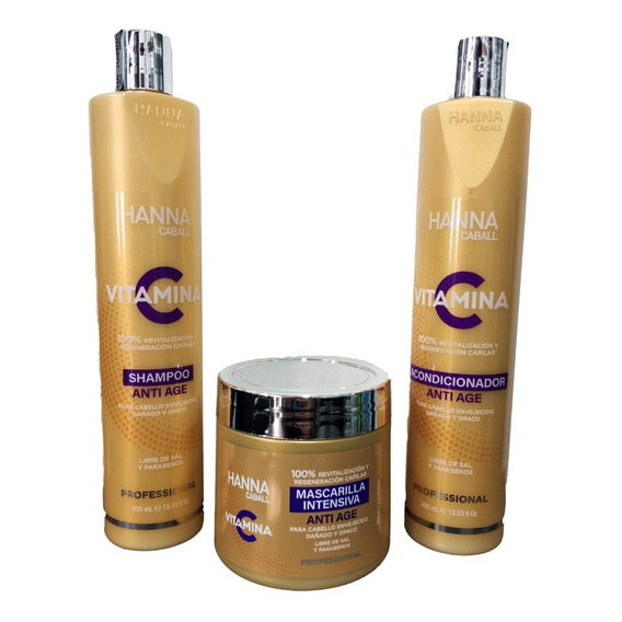 Kit 2 Hanna Caball Vitamina C Anti Edad 400ml