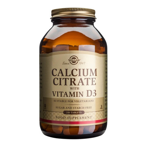 Calcium Citrate Vitamin D3 240 Tabs Sabor Sin Sabor