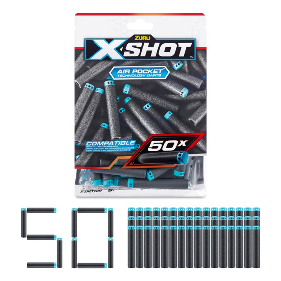 Set De 50 Dardos Para Lanzadores X-shot