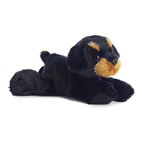 Raina Rottweiler Mini Flopsie 8 Por Aurora Color Black/Brown