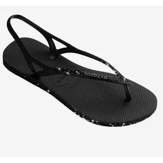 Rasteirinha Chinelo Feminino Havaianas Sunny Sparkle Glitter