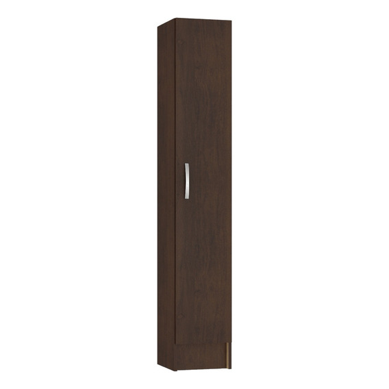 Multiuso 1 Puerta Armario Cocina Estante Panelero Baño Color Marrón oscuro