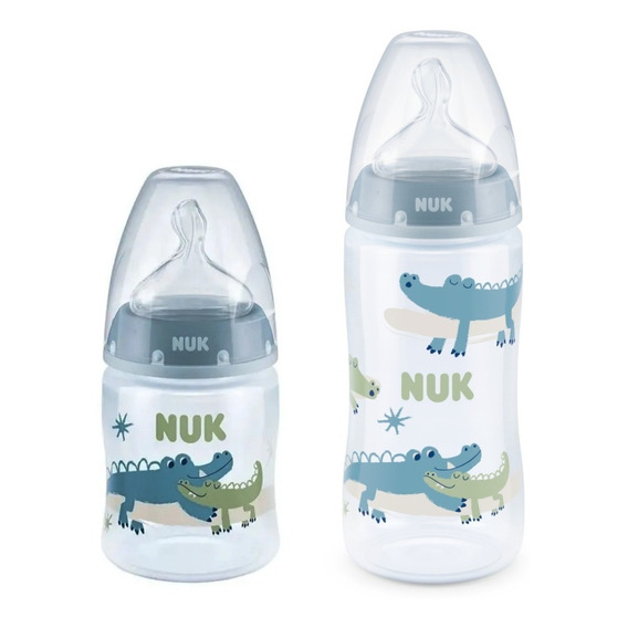 Set X2 Mamaderas Nuk First Choice 150ml + 300ml Control Temp