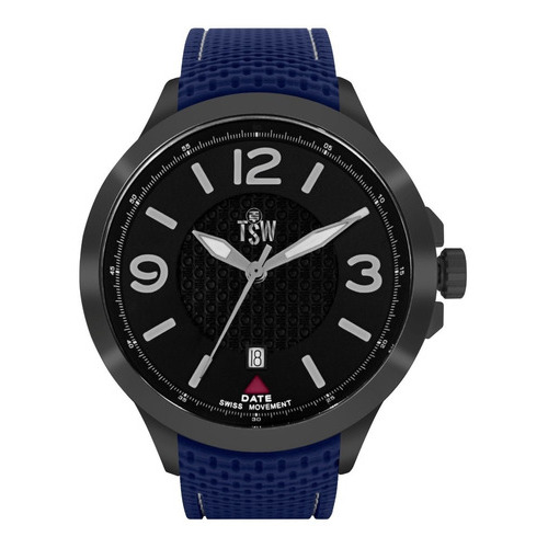 Reloj Technosport Ts-200-2a Hombre Color De La Correa Azul Color Del Bisel Negro Color Del Fondo Negro