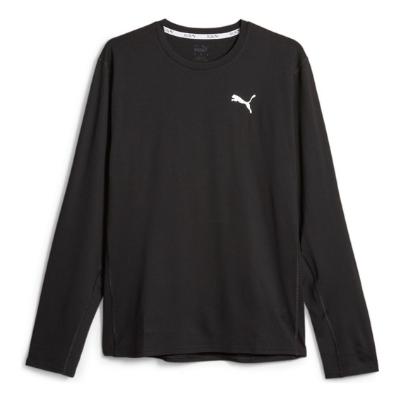 Playera Negra Puma Run Cloudspun Hombre