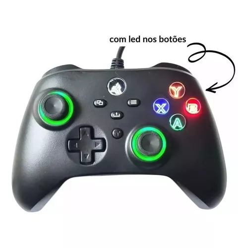 Controle Joystick Com Fio Compatível Xbox One Pc Notebook - N-1