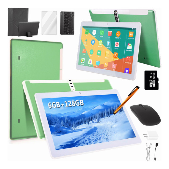 Tablet 10.1'' 128gb+6gb Android 13 +128gb Tarjeta De Memoria