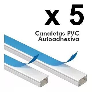 Canaleta Plastica Pvc  Auto Adhesiva 10x10 X  2mts Explore
