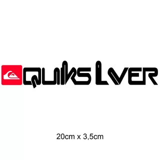 Adesivo Quiksilver Carro Moto 20cm X 3,5cm Varias Cores 