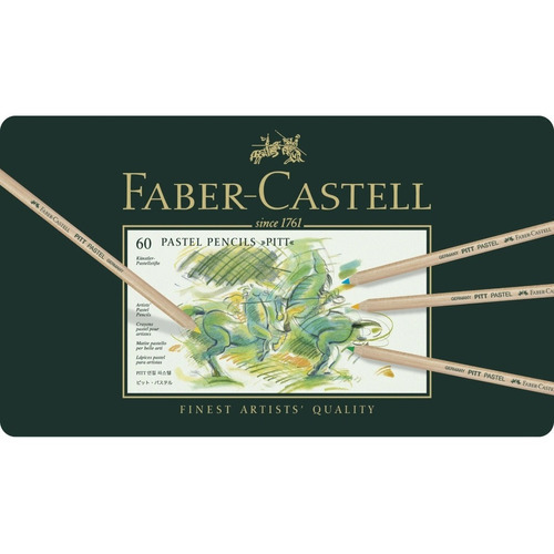 Lapices Faber Castell Pasteles Pitt X 60 Lata