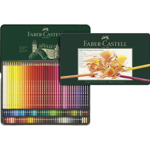 Lapices Polychromos Faber Castell Lata X120 Colores