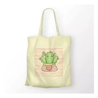Bolsa / Morral De Tela  Reutilizable - Cactus Lindo