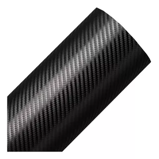 Adesivo Envelopamento Fibra Carbono 4d - 1,50m X 5mt Cor Preto