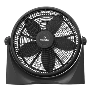 Ventilador De Pared Y De Piso Indelplas Iv16 Turbo Negro Con 5 Palas, 16  De Diámetro 220 v