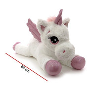 Peluche Unicornio Echado Con Alas 60cm - Orig Phi Phi Toys