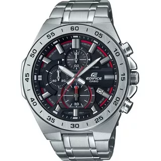 Relógio Casio Edifice Masculino Cronografo Efr-564d-1avudf Cor Da Correia Prata Cor Do Fundo Preto