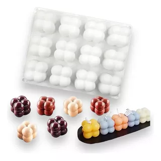 Molde Para Velas  Mini Burbujas 3d X 12