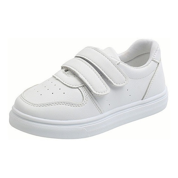 Zapatos Tenis De Suela Blanda Con Velcro Deportivas Niños