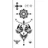 Tafly Tatuaje Temporal De Gato Geométrico, Patrón Geométrico