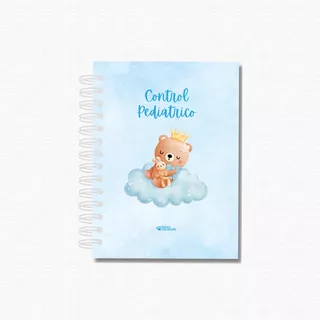Cuaderno Control Pediátrico Niño Celeste