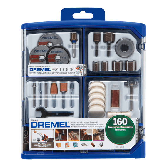  Kit 160 Acces. P/ Herramientas Rotativas Multiusos Dremel