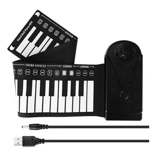 Piano De 49 Teclas Flexivel De Silicone Pronto Envio Nfe