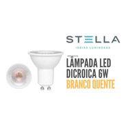 Lâmpada Led Dicroica 6w Stella Gu10 Mr16 2700k - Sth8535/27