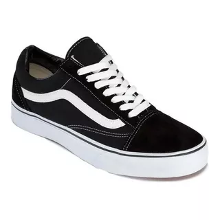 Zapatilla Vans Old Skool Black-white 100% Originales 