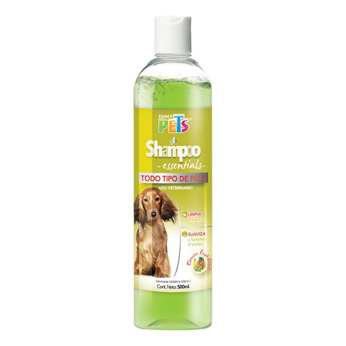 Shampoo Essentials Generico 500 Ml Para Mascotas Fragancia Frutal Tono de pelaje recomendado Todos